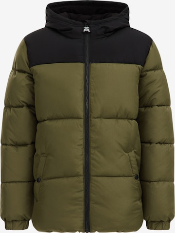 WE Fashion Winter jacket in Green: front