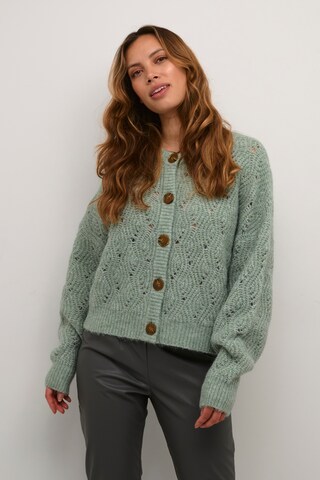 CULTURE Knit Cardigan 'Kimmy' in Green: front