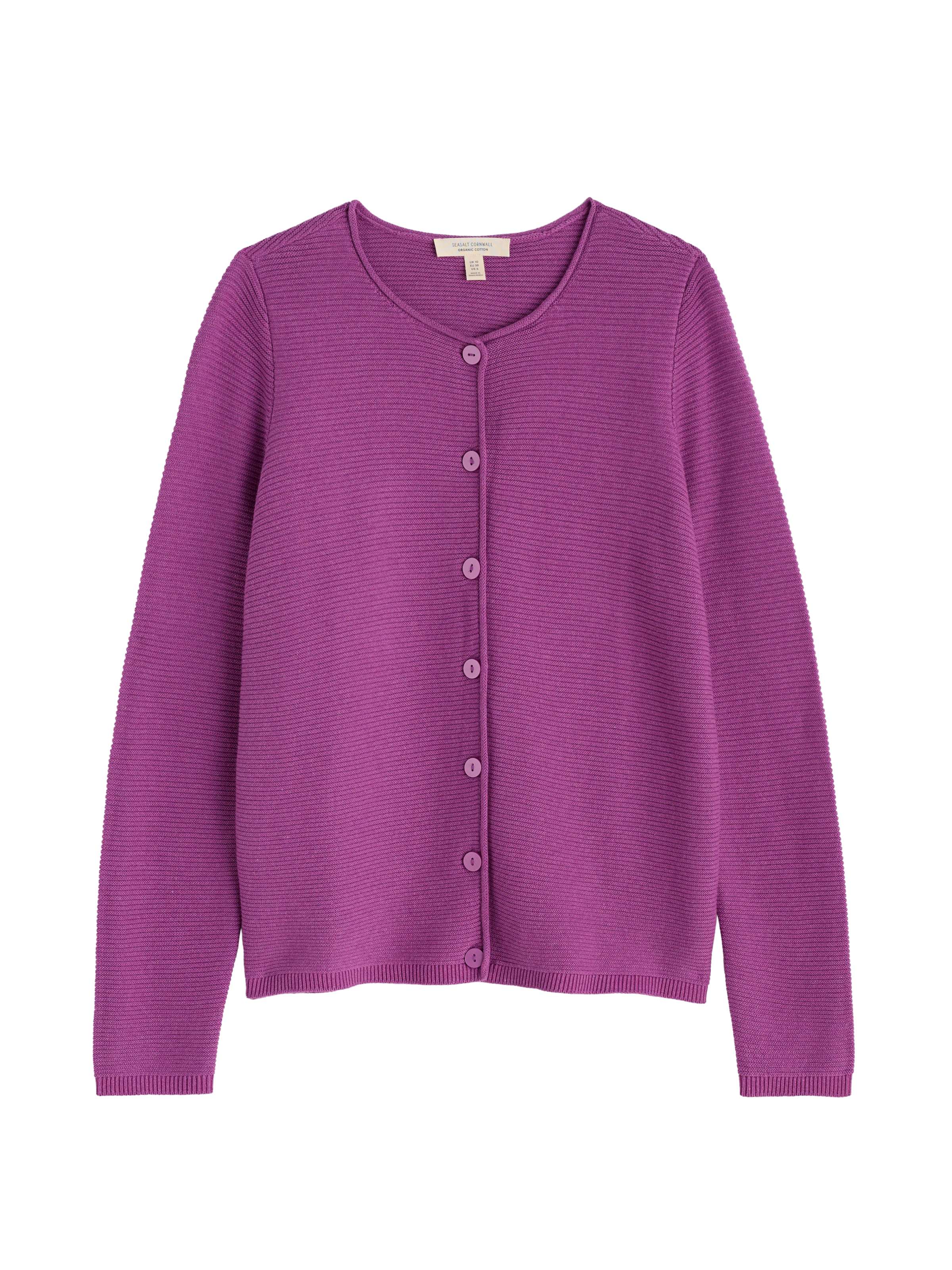 Seasalt Cornwall - Casaco de malha 'Makers' em roxo: frente
