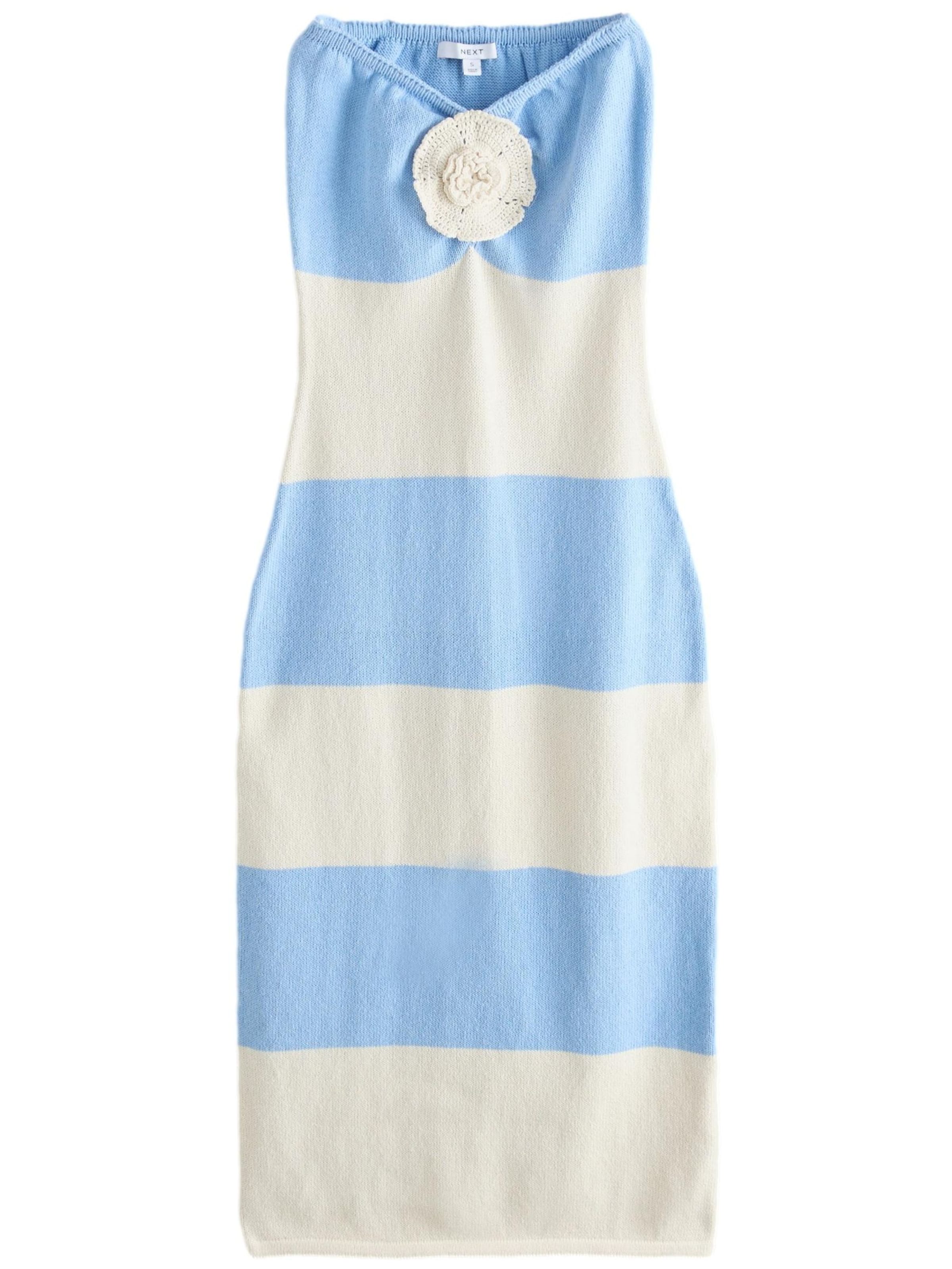 Next Gebreide jurk in Blauw: voorkant