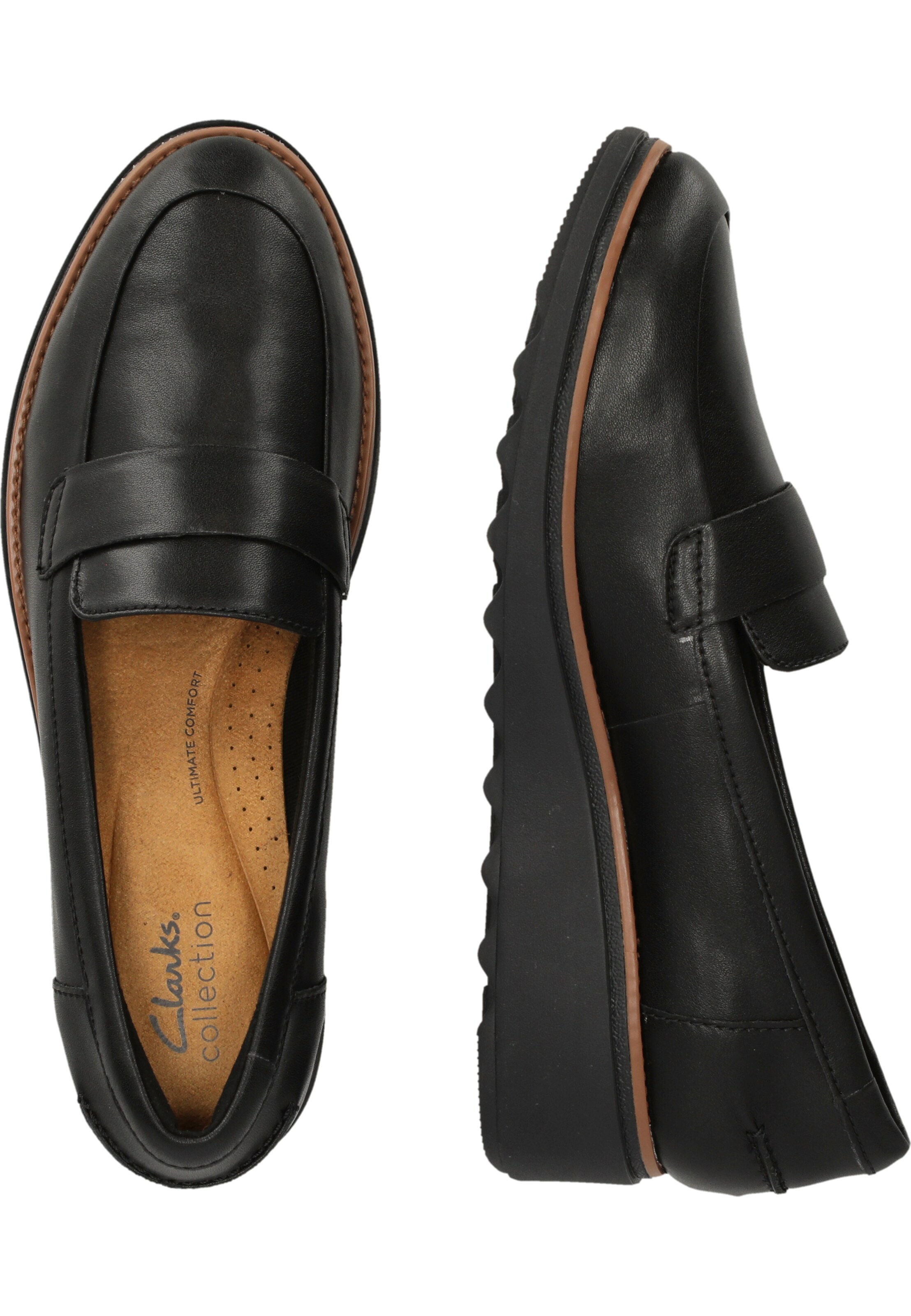 CLARKS Slipper 'Sharon Gracie' in Schwarz