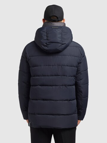 khujo Winter Jacket 'Zayn' in Blue