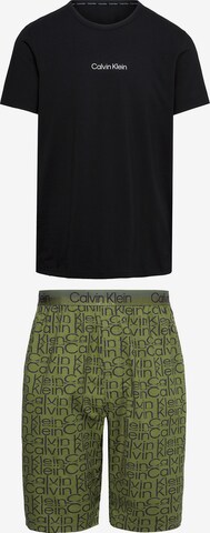 Pigiama corto di Calvin Klein Underwear in verde: frontale