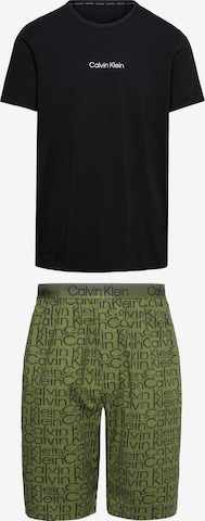Calvin Klein Underwear Short Pajamas in Green: front