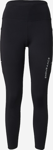 juoda ENDURANCE Siauras Sportinės kelnės 'Energy V2': priekis