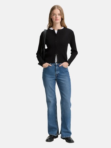 TOM TAILOR DENIM Gebreid vest in Zwart