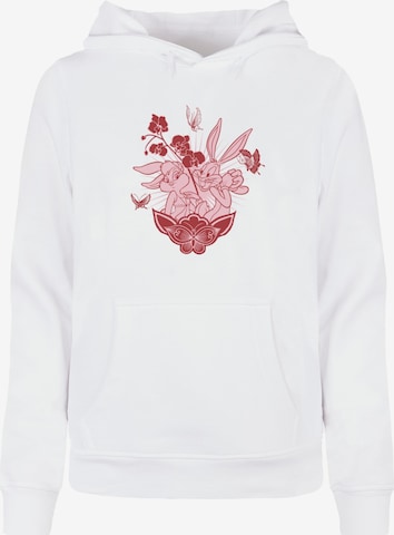 ABSOLUTE CULT Sweatshirt 'Looney Tunes - Bunny' in White: front