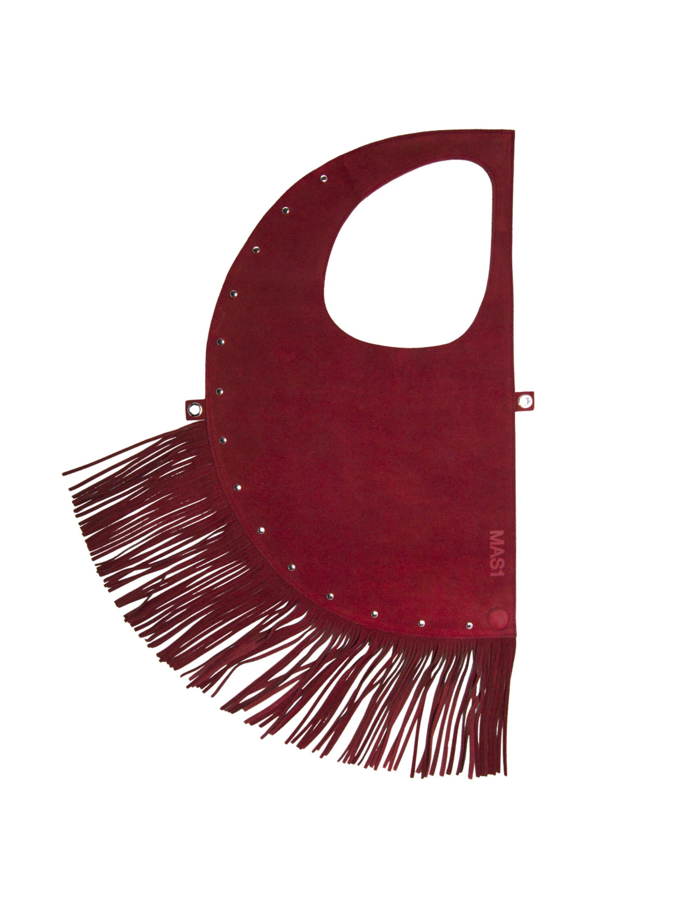 Borsa a spalla 'D Boho Bag' di MAS1 in rosso: frontale