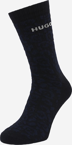 BOSS Socks 'QS Rib Lurex CC' in Blue: front