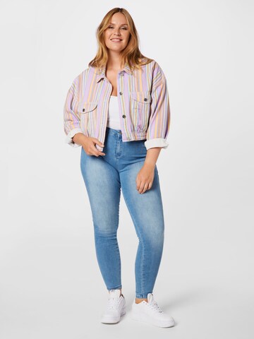 Missguided Plus Skinny Jeans 'ANARCHY' in Blau