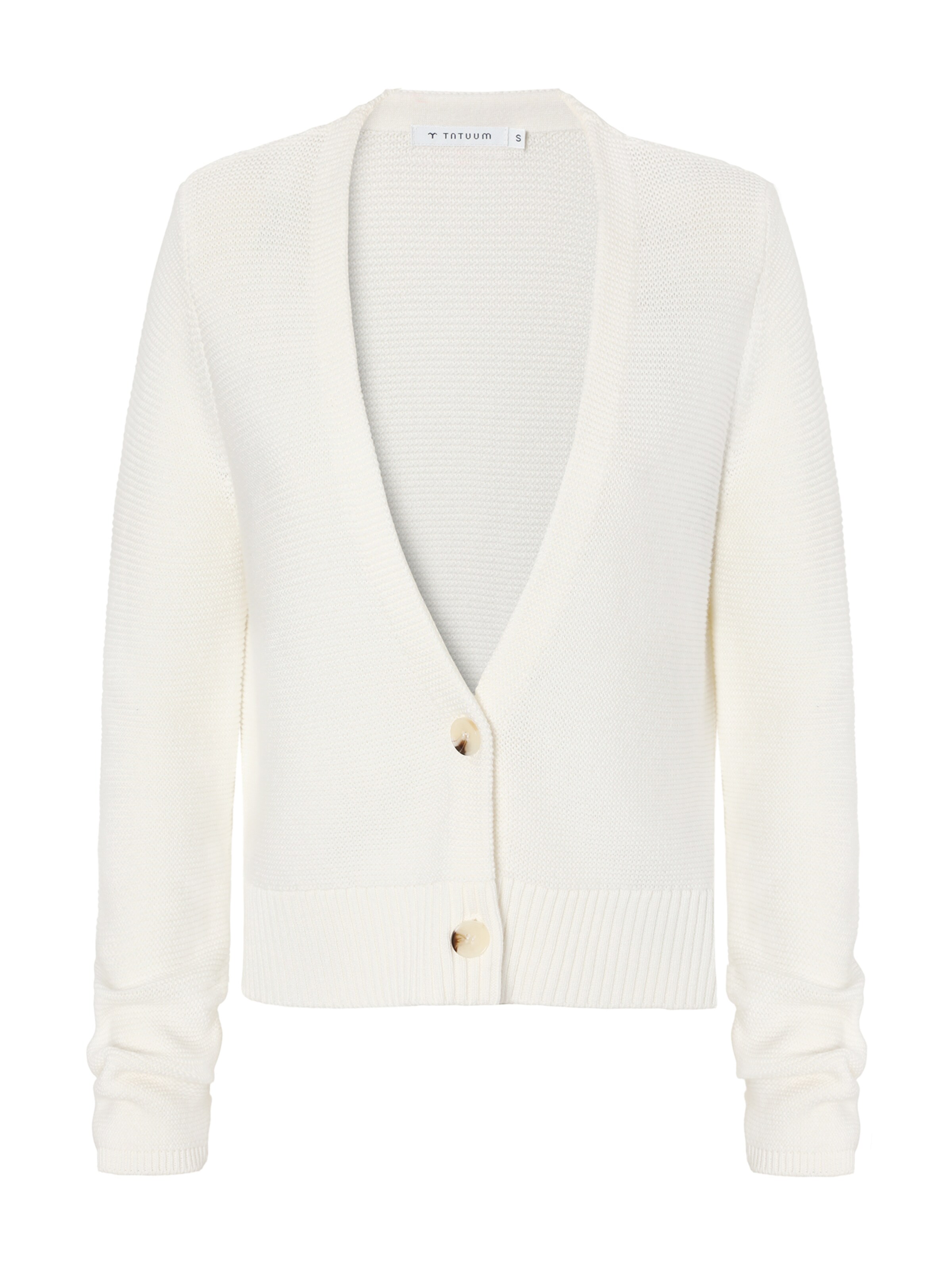 TATUUM Knit cardigan 'Christine' in White: front