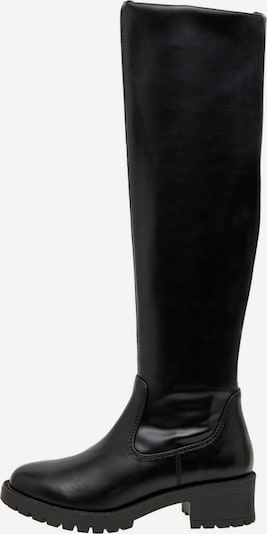Bianco Škornji čez koleno 'Pearl' | črna barva, Prikaz izdelka