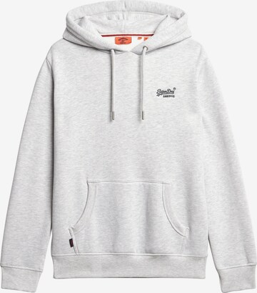 Sweat-shirt 'Essential' Superdry en gris : devant