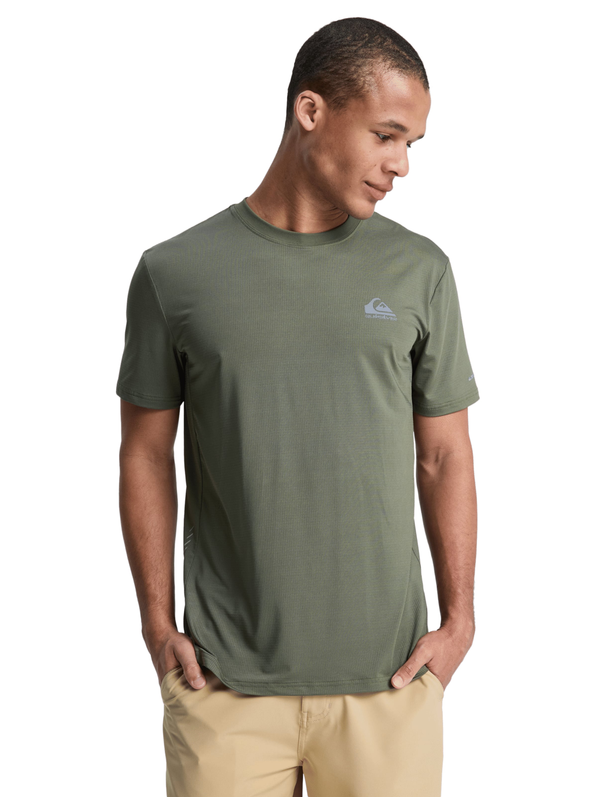 QUIKSILVER T-shirt 'Caecilian' in Grün: Vorderseite