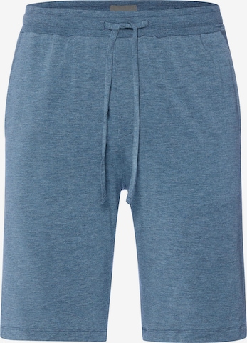 Hanro Pyjamashorts ' Casuals ' in Blau: Vorderseite
