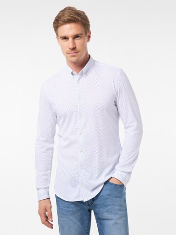 PIERRE CARDIN Slim fit Overhemd in Wit: voorkant