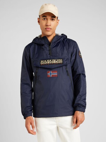 Veste mi-saison 'RAINFOREST' NAPAPIJRI en bleu : devant