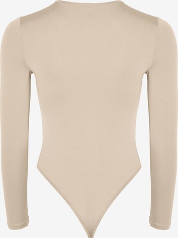 Squad the label Shirt Bodysuit in Beige