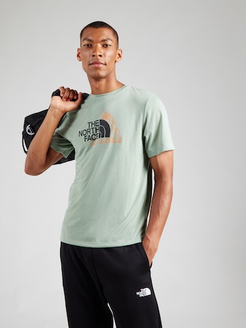 Maglia funzionale 'MOUNTAIN FOUNDATION' di THE NORTH FACE in verde: frontale