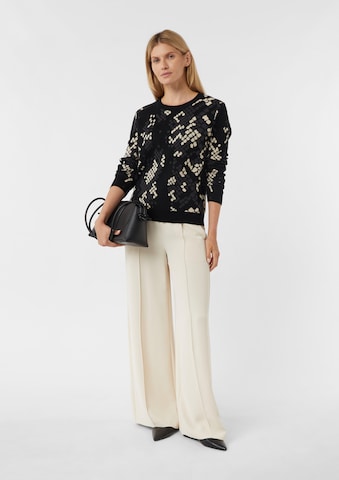 Pull-over comma casual identity en noir