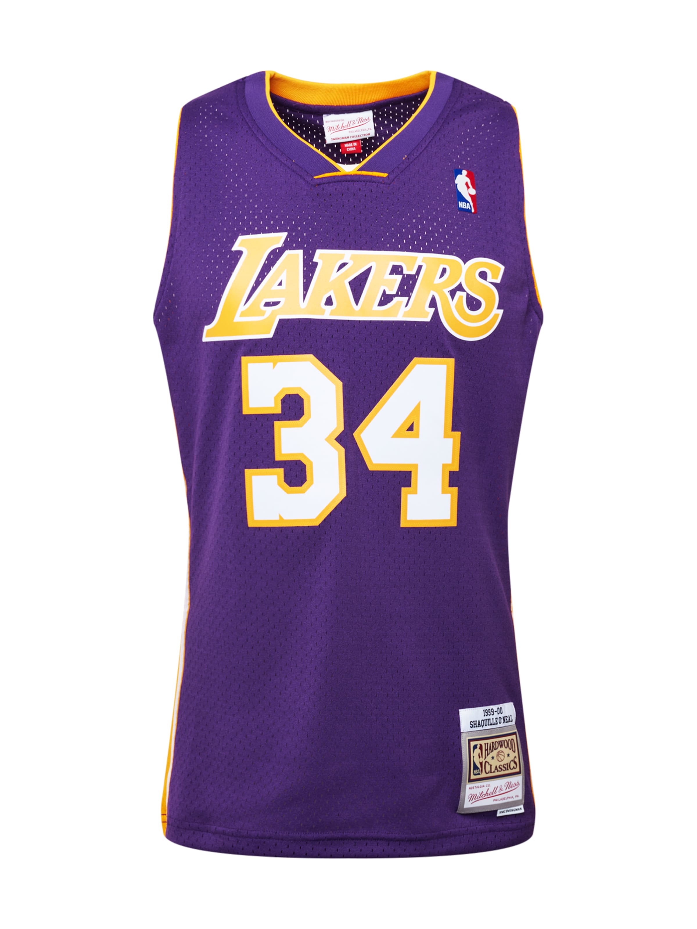 Mitchell & Ness Koszulka 'LA LAKERS - NBA SWINGMAN' w kolorze fioletowy: przód