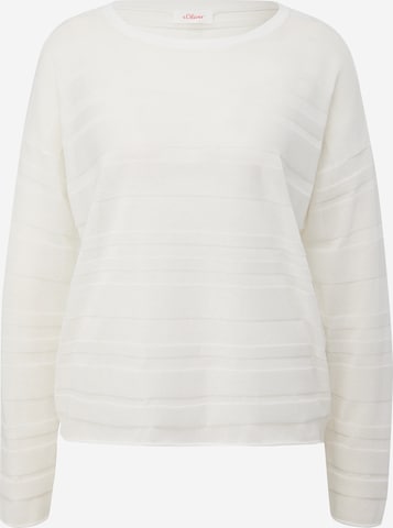 s.Oliver Sweater in White: front