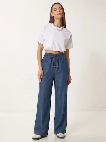 Wide Leg Pantalon Happiness İstanbul en bleu