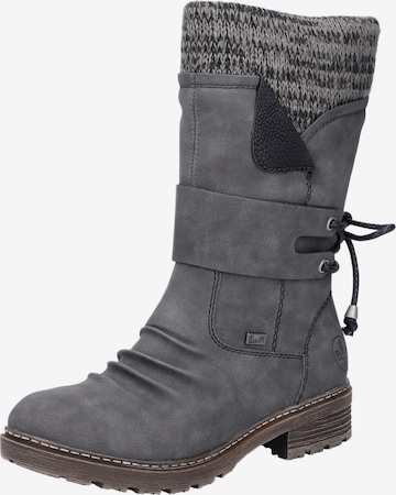 Bottes Rieker en gris : devant