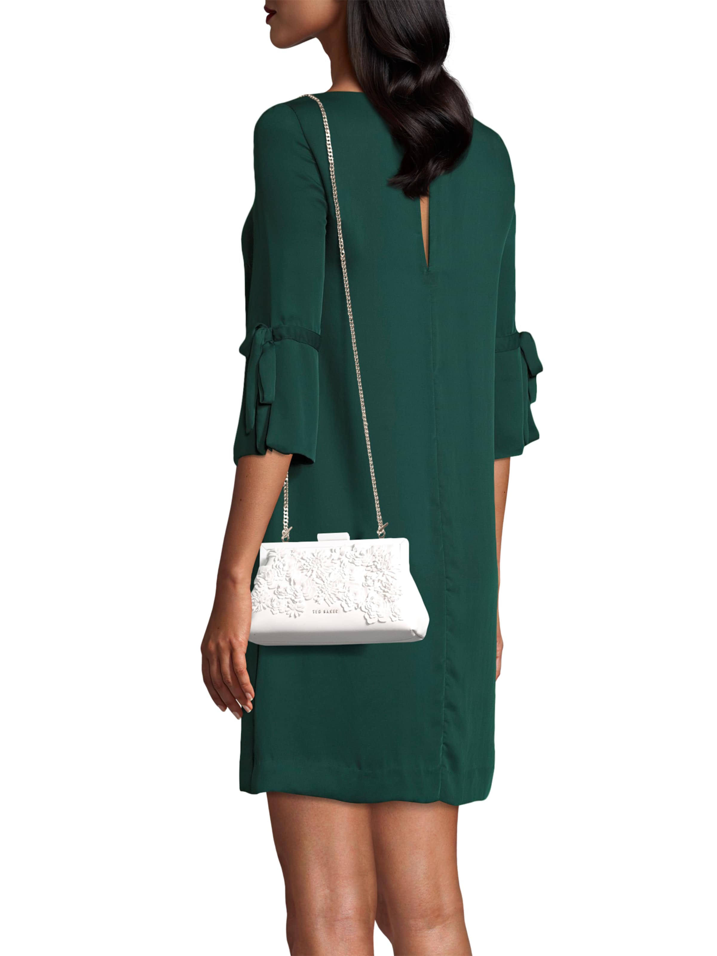 Ted Baker - Bolso de hombro 'FIORELL' en blanco: frente