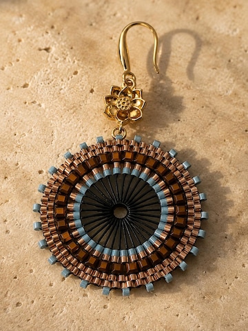Boucles d'oreilles 'TAORMINA' Alster Herz en marron