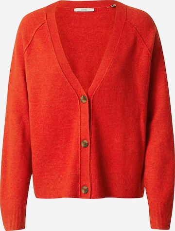 ESPRIT Knit Cardigan in Orange: front