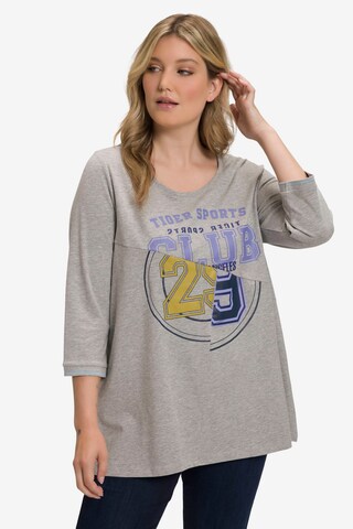 T-shirt Ulla Popken en gris : devant