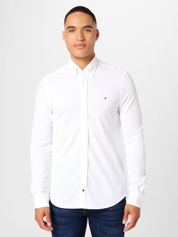 TOMMY HILFIGER Slim Fit Skjorte i hvid: forside