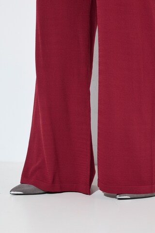 MIAMODA Wide Leg Hosen in Rot