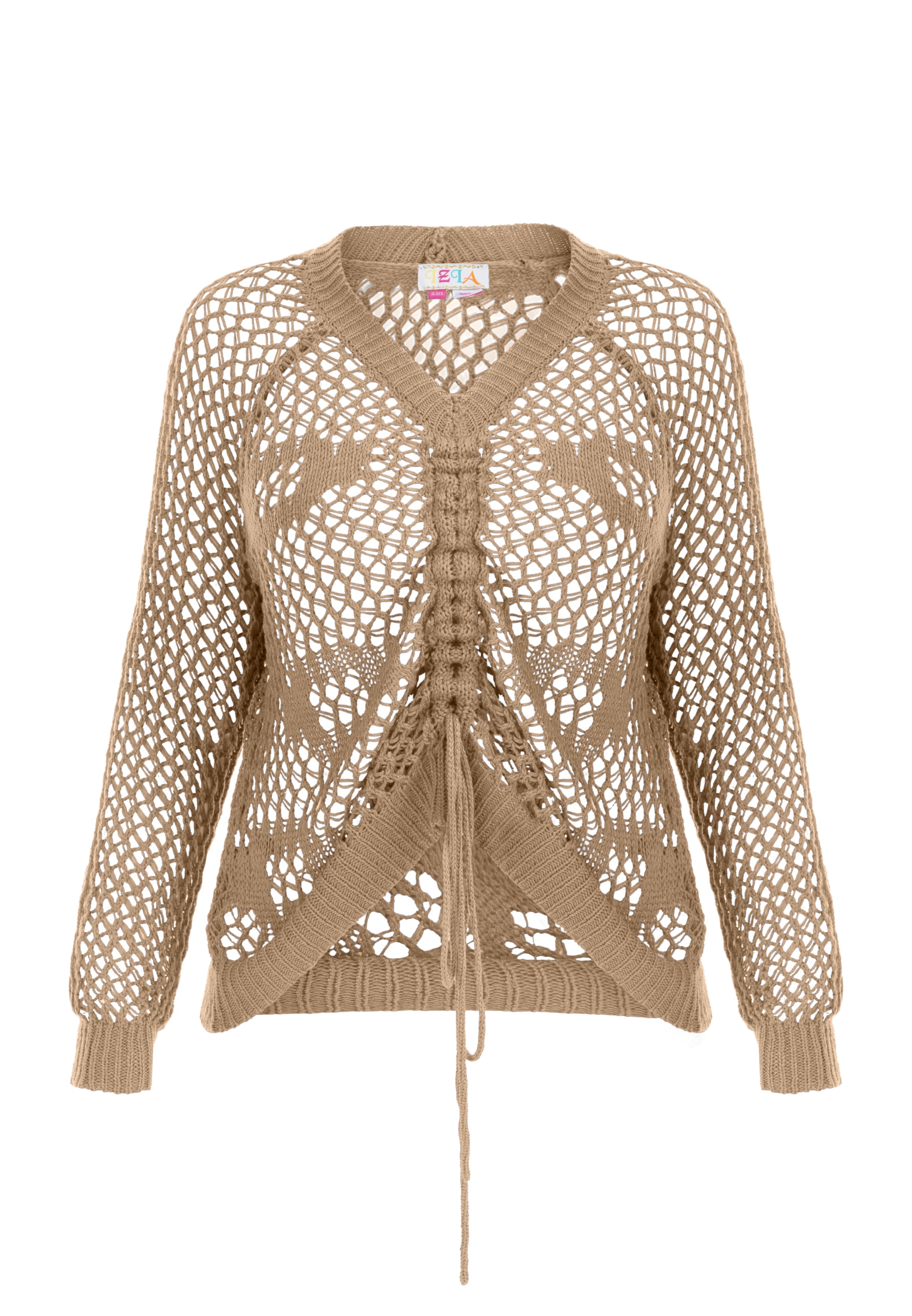 IZIA Trui in Beige: voorkant