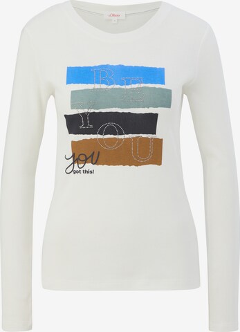 T-shirt s.Oliver en beige : devant