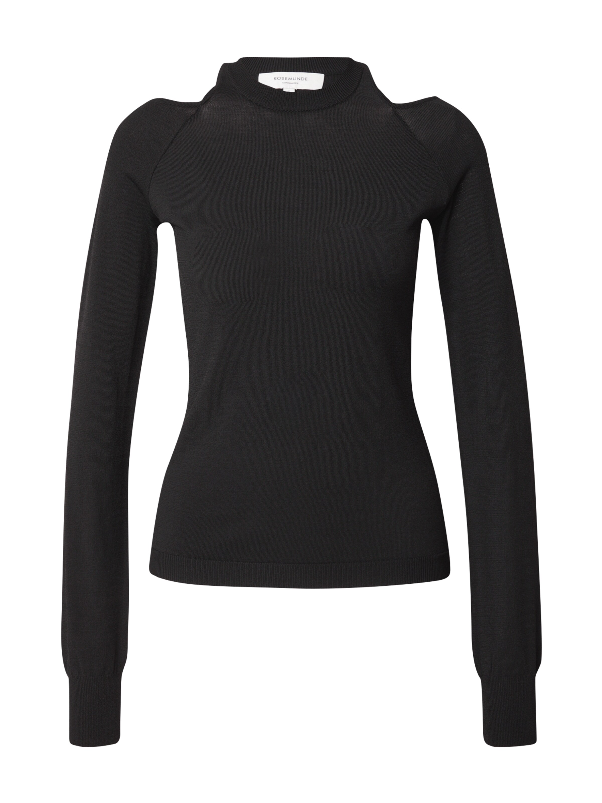 Pull-over rosemunde en noir : devant