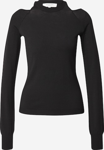 Pull-over rosemunde en noir : devant