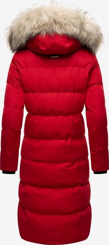 MARIKOO Vinterfrakke 'Schneesternchen' i rød