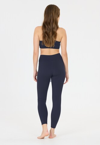 Athlecia Skinny Tights 'Blossom' in Blau