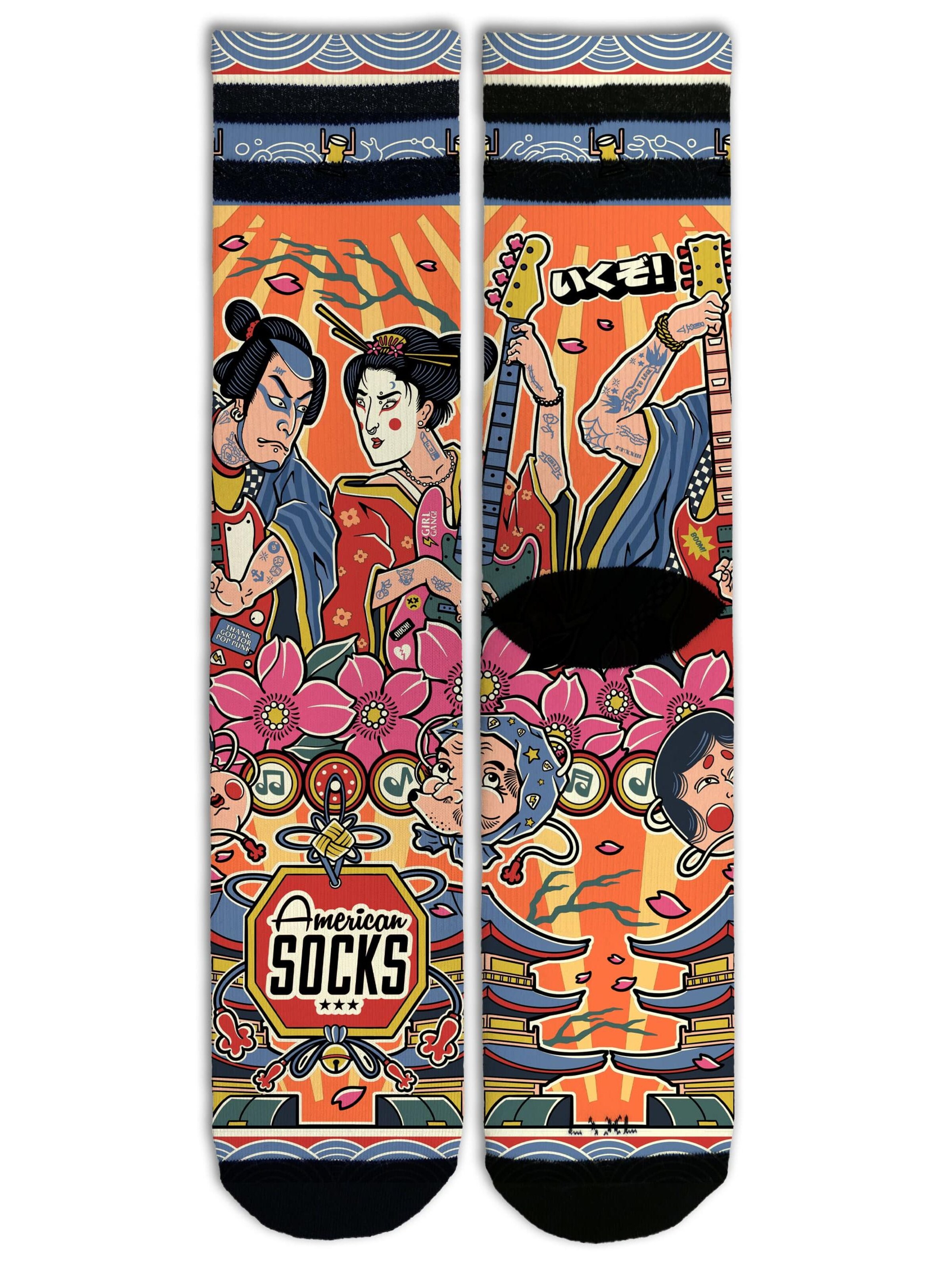 Calzino 'Shogun Fest - Mid High' di American Socks in colori misti