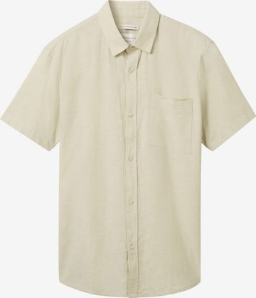 TOM TAILOR DENIM Button Up Shirt in Green: front