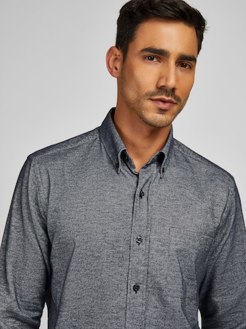 HECHTER PARIS Regular Fit Hemd in Grau