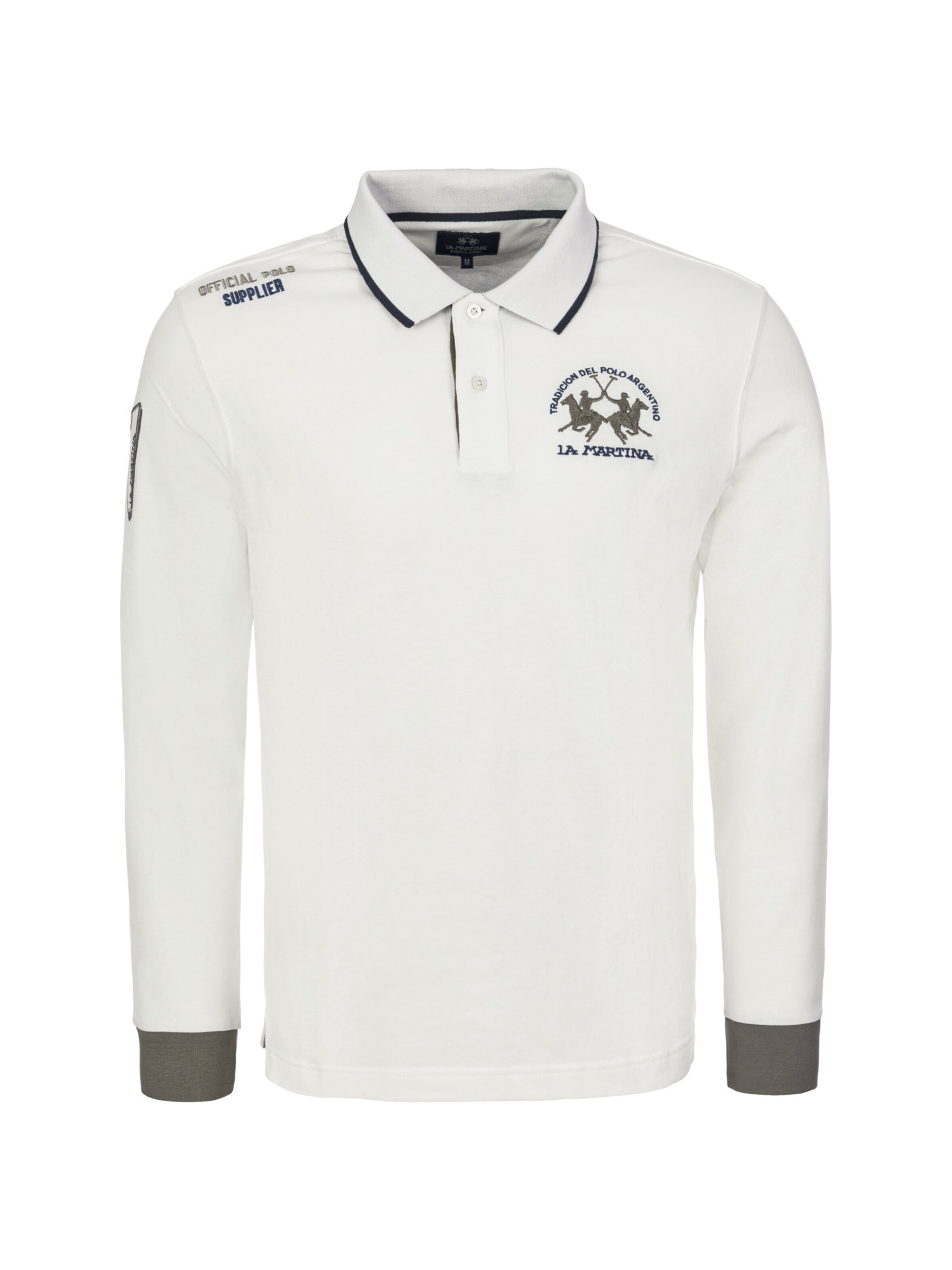 La Martina - Camisa ' MBP300 ' em branco: frente