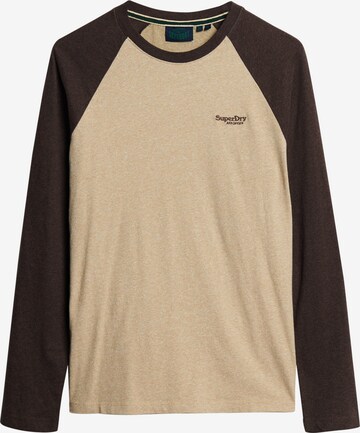 T-Shirt Superdry en beige : devant