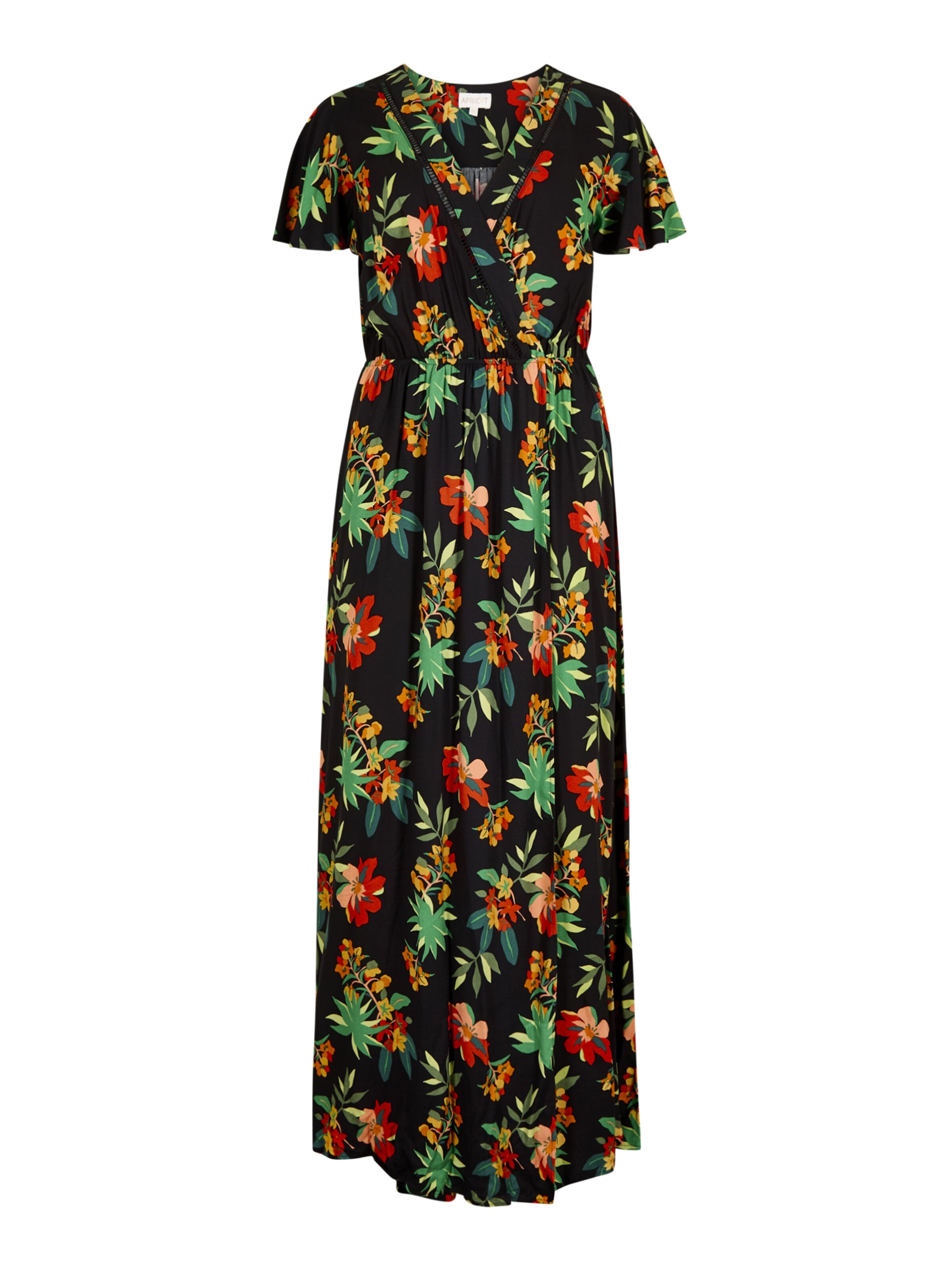 Robe ' ' Apricot en noir : devant