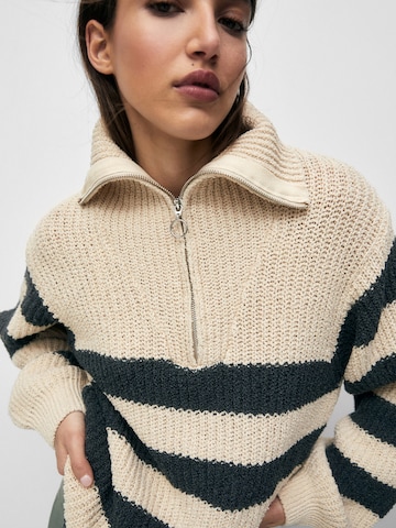 Pull&Bear Pullover i beige