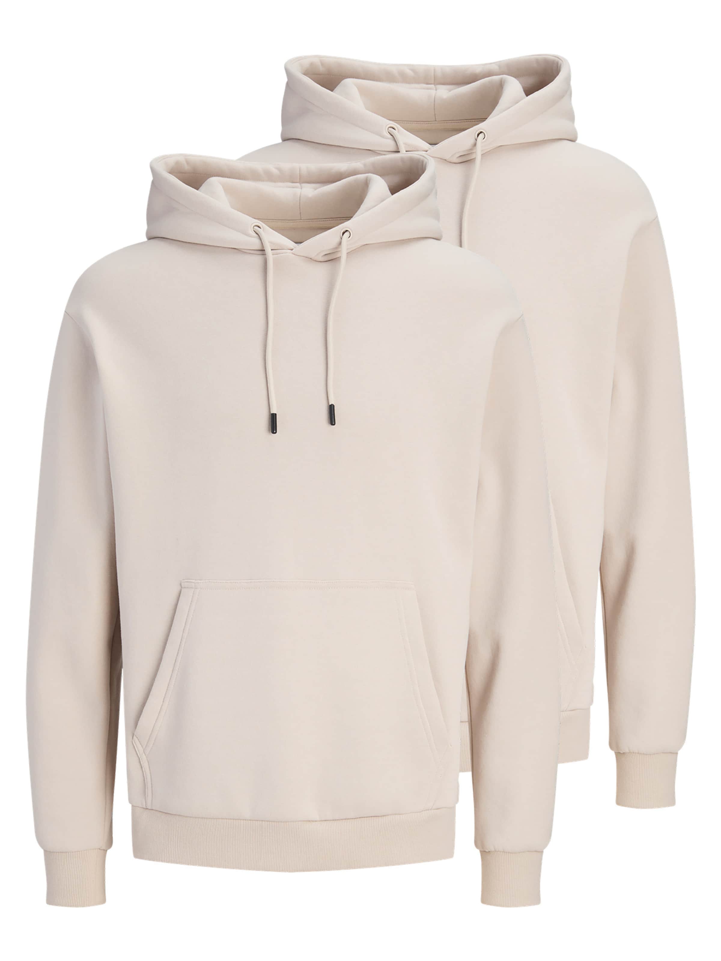 JACK & JONES Sweatshirt 'Bradley' in Beige: front