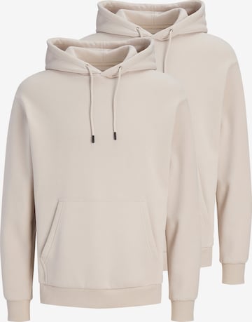 JACK & JONES Sweatshirt 'Bradley' in Beige: front