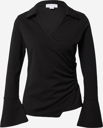 Warehouse Bluse in Schwarz: predná strana